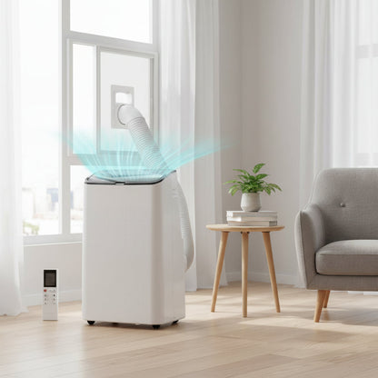 Energy Efficient Portable Air Conditioner with 14,000 BTU Cooling | 3-in-1 Functionality for Year-Round Comfort 0