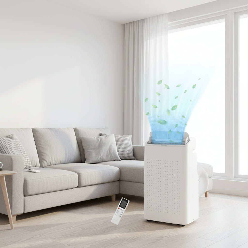 Energy Efficient Portable Air Conditioner with 14,000 BTU Cooling | 3-in-1 Functionality for Year-Round Comfort 4