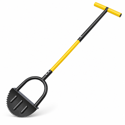 Manual Lawn Edger with Steel Blade, Garden Edger with Footrest, Half Moon Edger, Lawn Edging Tool for Flower Beds_02