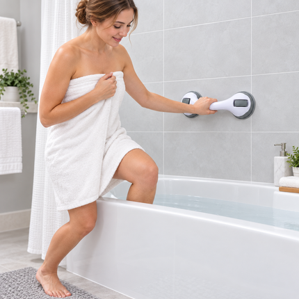 Shower Grab Bar for Elderly, Suction Cup Bathtub Grab Bar, No Drill Shower Safety Bar for Tile and Glass_01