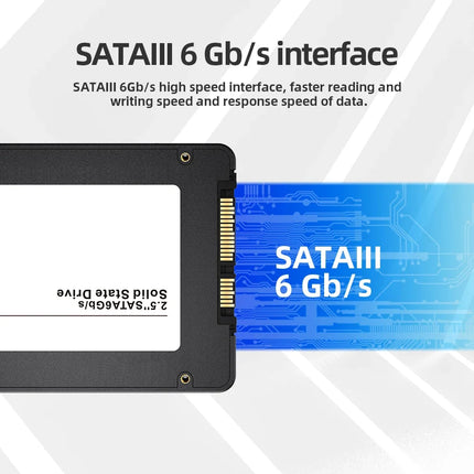 External Hard Drive Portable SSD with High-Speed SATA III Interface | Fast Data Transfer for Reliable Storage