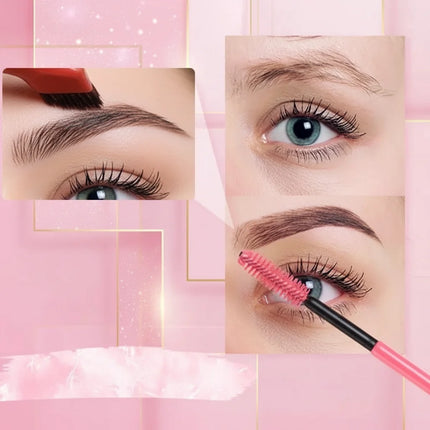 4D Hair Stroke Eyebrow Stamp Brush with Ergonomic Handle | Waterproof Brow Tool for Natural-Looking Fuller Brows