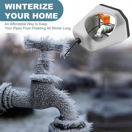 Outdoor Faucet Covers with Insulated Foam for Winter Freeze Protection | Durable Spigot Insulation to Prevent Pipe Damage