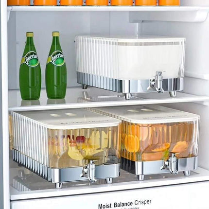 Drink Dispensers for Parties, Plastic Beverage Dispenser with Spout and Clamp Lid