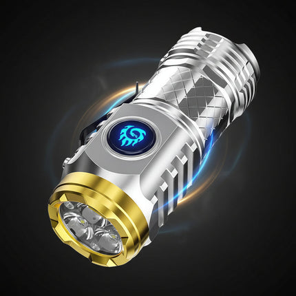Compact LED Mini Flashlight with Rechargeable Battery & Waterproof Design | Versatile Light for Camping and Emergencies