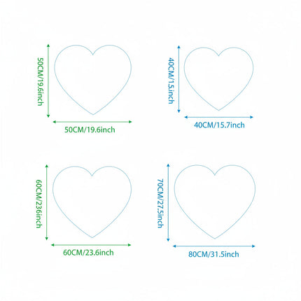 Heart Shaped Plush Area Rug with Non-Slip Suede Backing | Cozy Indoor Floor Mat for Bedroom and Living Room