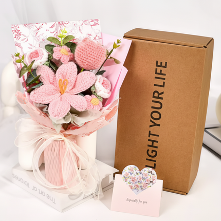 Handmade Crochet Tulip Bouquet for Home Decor | Everlasting Floral Arrangement for Unique Gifts
