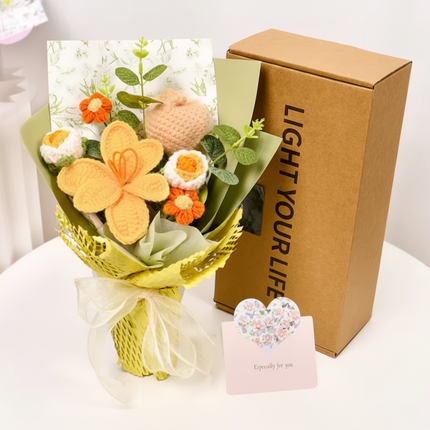 Handmade Crochet Tulip Bouquet for Home Decor | Everlasting Floral Arrangement for Unique Gifts