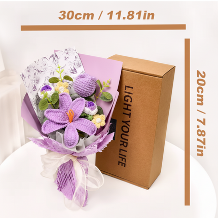 Handmade Crochet Tulip Bouquet for Home Decor | Everlasting Floral Arrangement for Unique Gifts