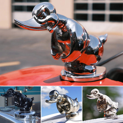 Angry Duck Hood Ornament, Rubber Duck Car Emblem in Chrome – image 4