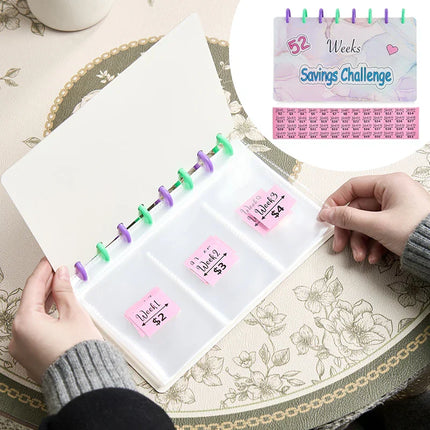 52-Week Savings Binder | Organized Tracking System for Effective Budgeting