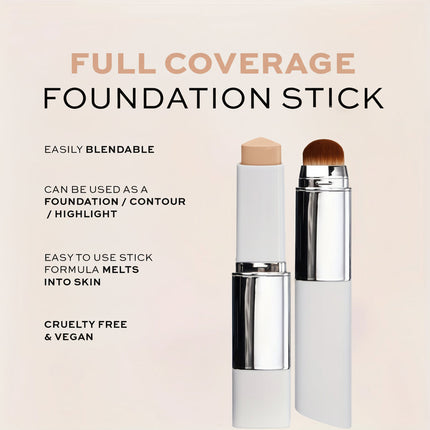 Color Changing Foundation Stick with Hydrating Cream Formula | Buildable Coverage for a Natural Dewy Finish