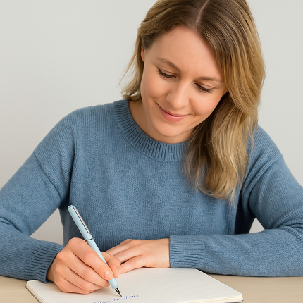 Retractable Fountain Pen with Stainless Steel Nib for Smooth Writing | Ergonomic Grip for Comfort and Professional Use