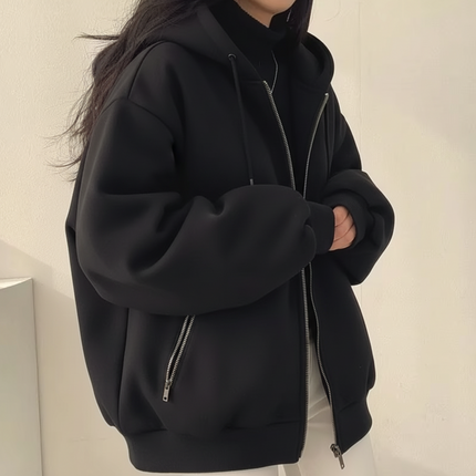 Shearling Lined Winter Jacket for Women with Zipper Closure | Lightweight Insulation for Everyday Comfort
