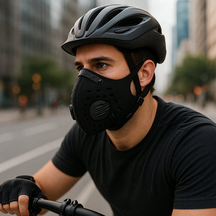 Reusable Anti-Pollution Face Mask with Five-Layer Filtration | Breathable Outdoor Protection for Cycling and Travel