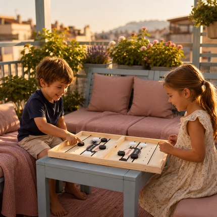 Wooden Catapult Board Game for Families | Fast-Paced Tabletop Fun for Kids and Adults