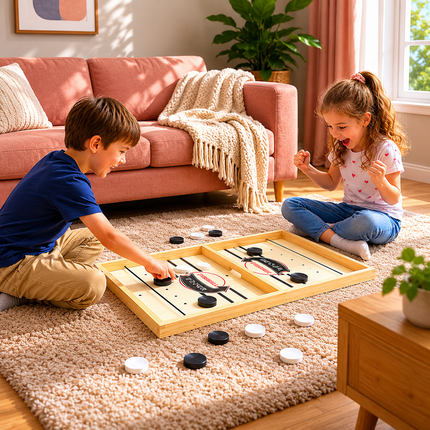 Wooden Catapult Board Game for Families | Fast-Paced Tabletop Fun for Kids and Adults