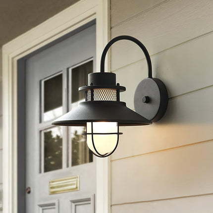 Industrial Outdoor Wall Lamp with Weather-Resistant Finish | Soft Ambient Light for Patios and Verandas