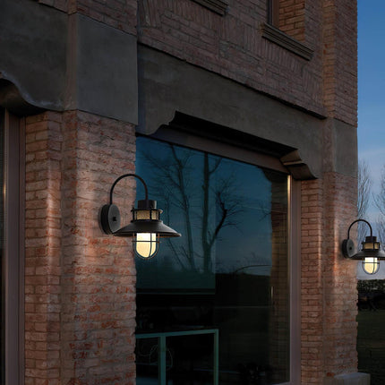 Industrial Outdoor Wall Lamp with Weather-Resistant Finish | Soft Ambient Light for Patios and Verandas