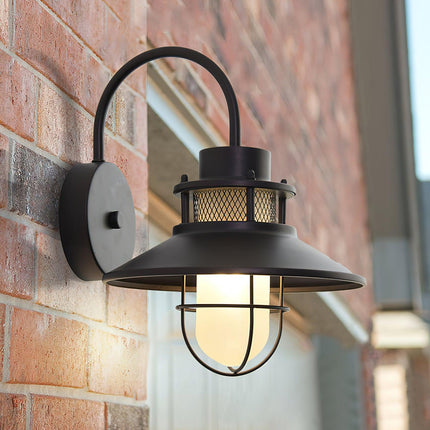 Industrial Outdoor Wall Lamp with Weather-Resistant Finish | Soft Ambient Light for Patios and Verandas