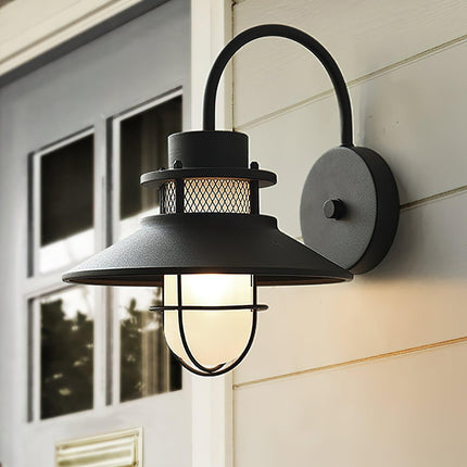 Industrial Outdoor Wall Lamp with Weather-Resistant Finish | Soft Ambient Light for Patios and Verandas