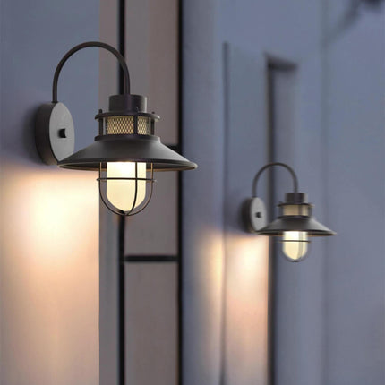 Industrial Outdoor Wall Lamp with Weather-Resistant Finish | Soft Ambient Light for Patios and Verandas