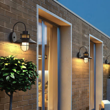 Industrial Outdoor Wall Lamp with Weather-Resistant Finish | Soft Ambient Light for Patios and Verandas