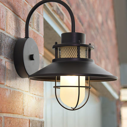 Industrial Outdoor Wall Lamp with Weather-Resistant Finish | Soft Ambient Light for Patios and Verandas