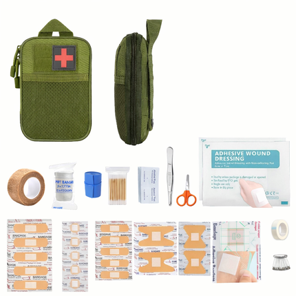Emergency Survival Kit with First Aid Tools for Outdoor Safety | Portable Gear for Hiking and Camping