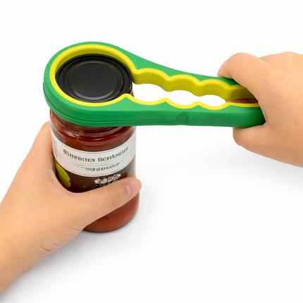Multi Function Jar Opener with Strong Rubber Grip | Effortless Lid Removal for Arthritis Aid