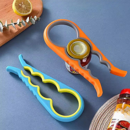 Multi Function Jar Opener with Strong Rubber Grip | Effortless Lid Removal for Arthritis Aid