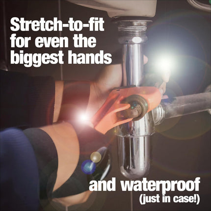 Flashlight Gloves with LED Finger Lights for Hands-Free Lighting | Ideal for DIY, Camping, and Repairs