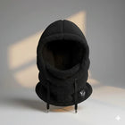 Fleece Balaclava Hood with Adjustable Drawstring | Windproof Full-Face Protection for Winter Activities 0