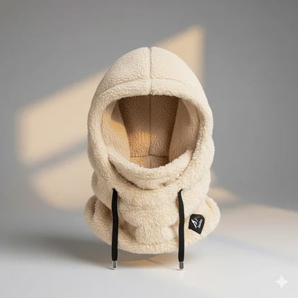 Fleece Balaclava Hood with Adjustable Drawstring | Windproof Full-Face Protection for Winter Activities 1