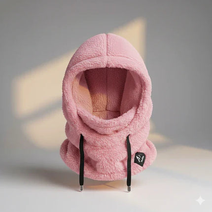 Fleece Balaclava Hood with Adjustable Drawstring | Windproof Full-Face Protection for Winter Activities 3
