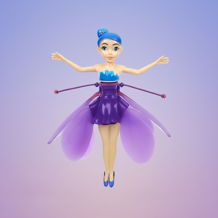 Flying Fairy Princess Toy with Hand Sensor Control & LED Lights | Interactive Flying Fun for Kids 3+