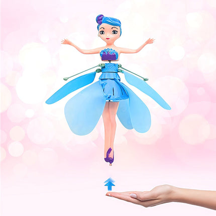 Flying Fairy Princess Toy with Hand Sensor Control & LED Lights | Interactive Flying Fun for Kids 3+