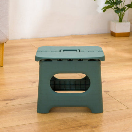 Portable Folding Step Stool with Durable Plastic Frame | Lightweight Height Booster for Home Use