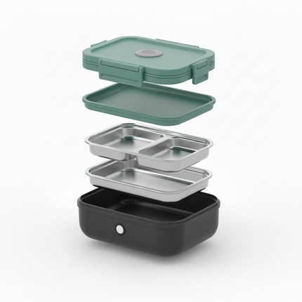 Electric Lunch Box with Removable Stainless Steel Container | Heated Food Warmer for Hot Meals On-the-Go