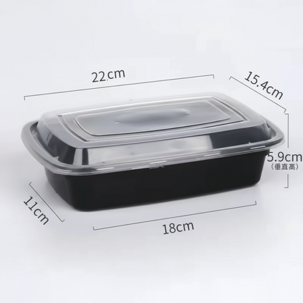 Leakproof Meal Prep Containers for Food Storage | Disposable Plastic Boxes for Easy Organization and Transport