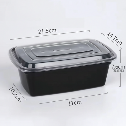 Leakproof Meal Prep Containers for Food Storage | Disposable Plastic Boxes for Easy Organization and Transport