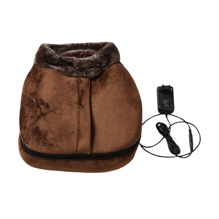 Heated Foot Massager Slippers with Dual Vibration | Cozy Relaxation for Home Use and Tired Feet
