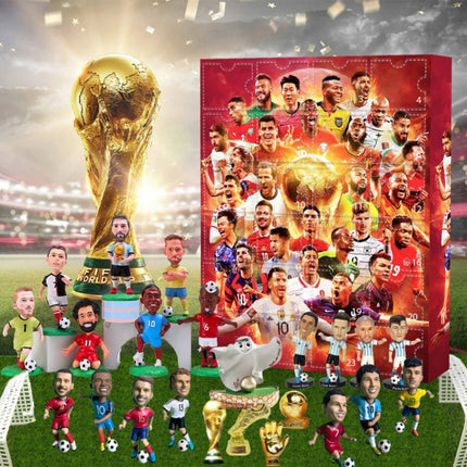 Christmas Advent Calendar, Kids Advent Calendar with 24 Football Figures, Christmas Countdown Calendar for Football Fans