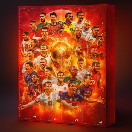 Christmas Advent Calendar, Kids Advent Calendar with 24 Football Figures