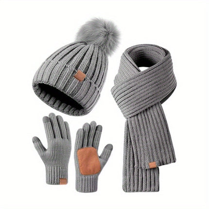 Knit Beanie with Pom Pom – image 5