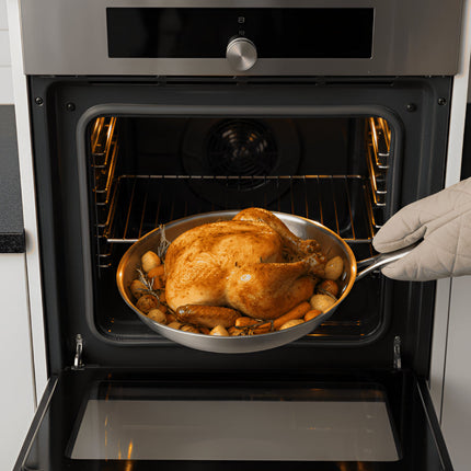 Titanium Frying Pan Skillet for High Heat Cooking | No Coating Surface for Versatile Home Meals