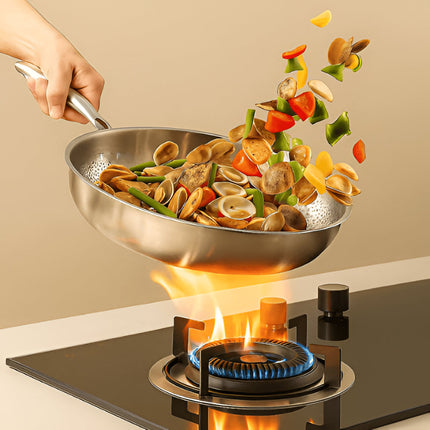 Titanium Frying Pan Skillet for High Heat Cooking | No Coating Surface for Versatile Home Meals