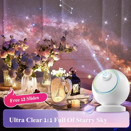 Star Projector Night Light with Bluetooth Speaker & Rotating LED | Relaxing Galaxy Atmosphere for Kids and Adults