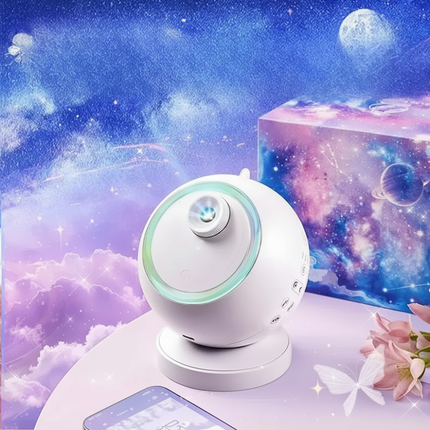 Star Projector Night Light with Bluetooth Speaker & Rotating LED | Relaxing Galaxy Atmosphere for Kids and Adults