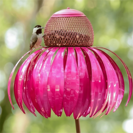Outdoor Metal Bird Feeder with Weather-Resistant Design | Attract Garden Birds for Year-Round Wildlife